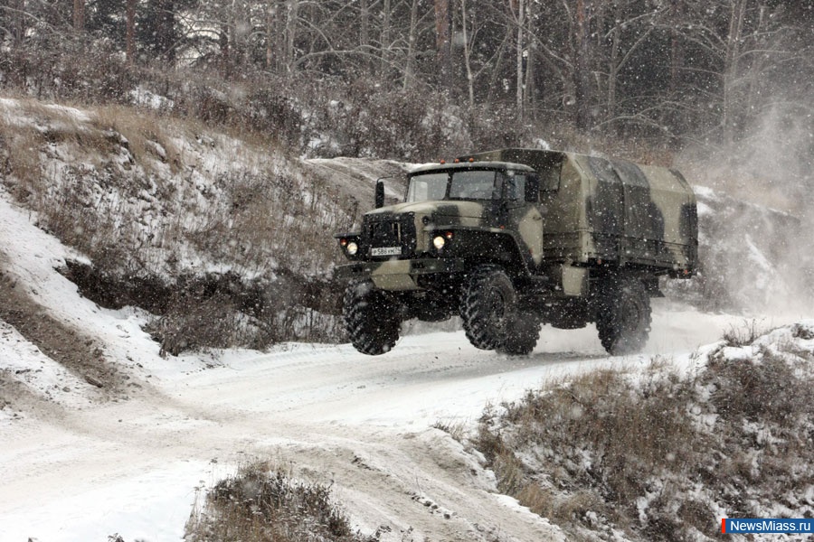 Урал 4320 на зимнике