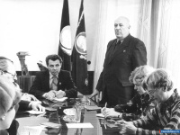 Прессконференция ныне почётного гражданина А.Борисова, 1985 год